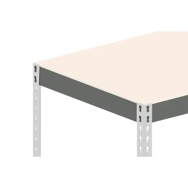 Double rivet beam front view heavy duty pallet rack beam for warehouse storage systems and industrial shelving applications