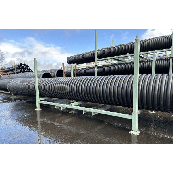 Industrial Pipe Rack – 48" Width