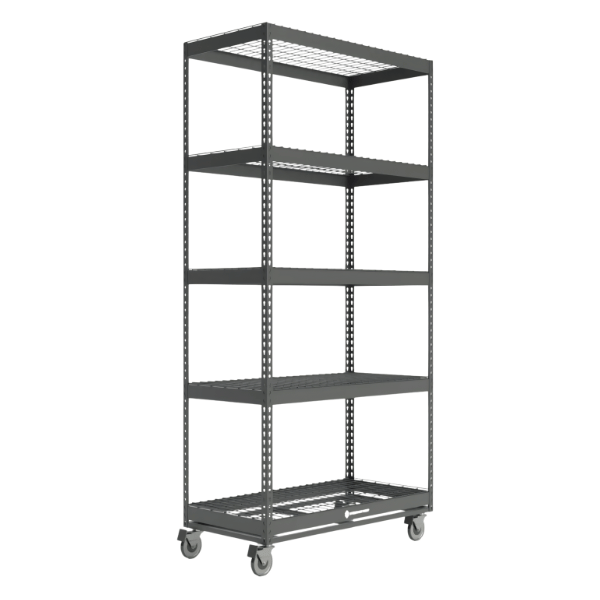 Mobile Boltless Shelving with Casters