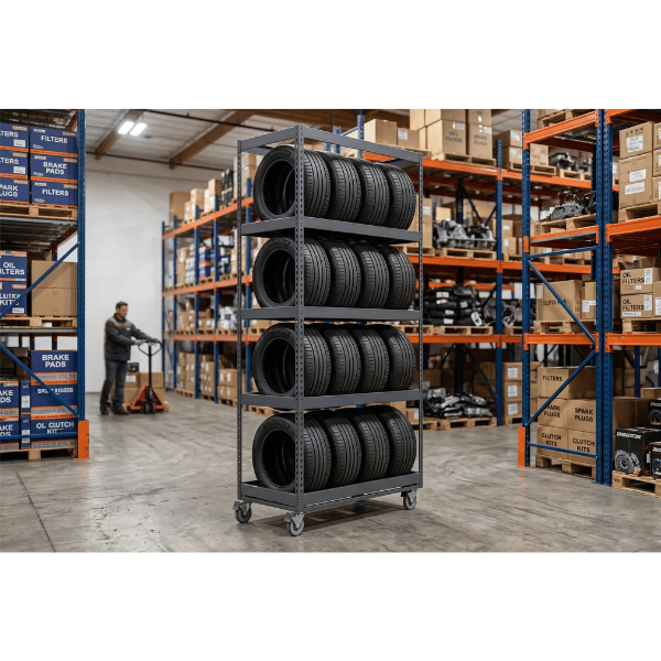 Mobile Boltless Shelving with Casters