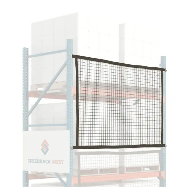 Pallet rack safety netting modular industrial warehouse fall protection system for pallet rack load containment and safety barriers