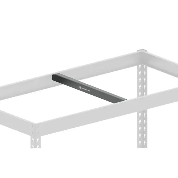 Tie support side view industrial shelving support component for warehouse storage systems
