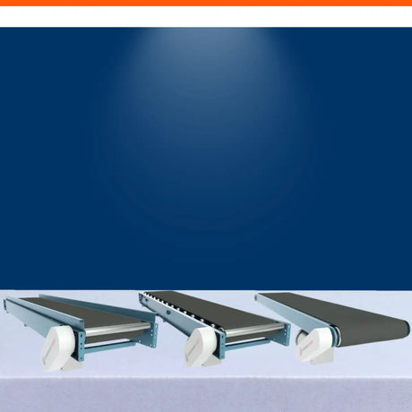 Industrial belt conveyor systems collection for warehouse automation and efficient material handling operations.