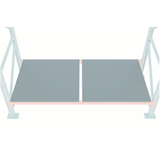 46" Width Solid Steel Pallet Rack Decking