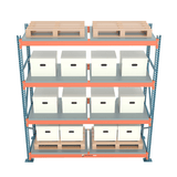 46" Width Solid Steel Pallet Rack Decking