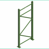 192" Pallet Rack Upright Frames – 18,000 lb Capacity
