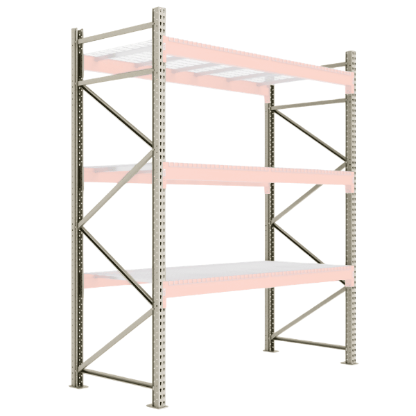 Pallet Rack 96" Height Upright Frames -10,000 lbs Capacity