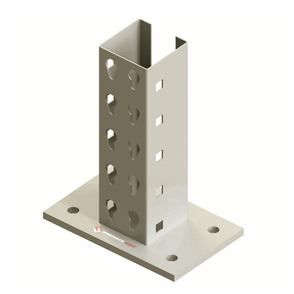 96" Pallet Racking Upright Frames – 14,000 lb Capacity