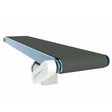 Box style slider bed belt conveyor front view industrial package and material handling system
