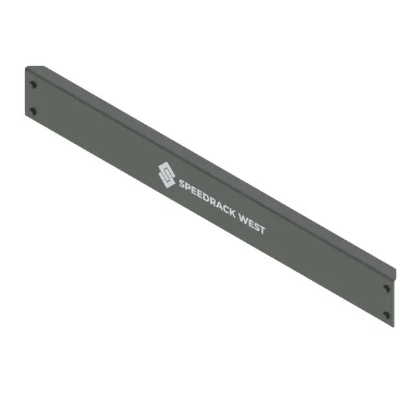 Double rivet beam front left view heavy duty pallet rack beam for warehouse storage systems and industrial shelving applications
