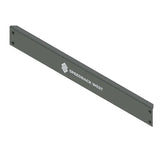 Double rivet beam front left view heavy duty pallet rack beam for warehouse storage systems and industrial shelving applications
