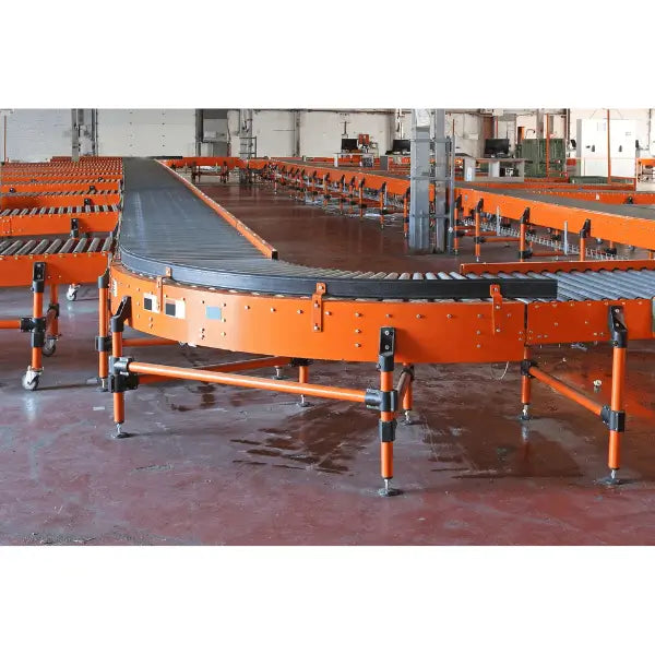 Galvanized roller gravity conveyor curved section lifestyle industrial warehouse material handling system
