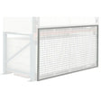 Heavy duty load stop screens industrial safety barrier system for warehouse racking and material containment
