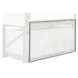 Heavy duty load stop screens industrial safety barrier system for warehouse racking and material containment
