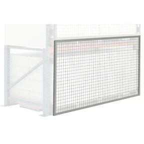 Heavy duty load stop screens industrial safety barrier system for warehouse racking and material containment
