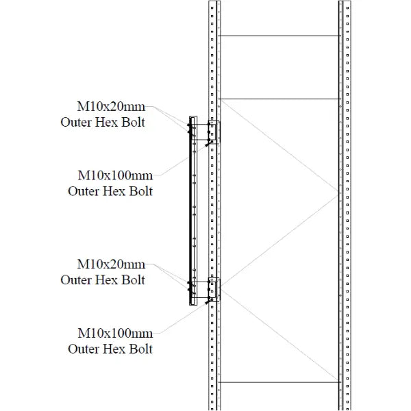 Heavy duty load stop screens industrial safety barrier system for warehouse pallet racking load containment and protection
