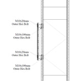 Heavy duty load stop screens industrial safety barrier system for warehouse pallet racking load containment and protection
