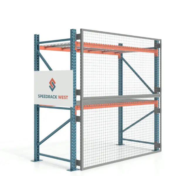 Heavy duty load stop screens with racks industrial warehouse safety barrier system for pallet racking containment
