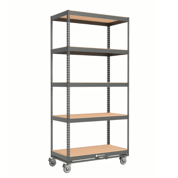 Mobile Boltless Shelving with Casters