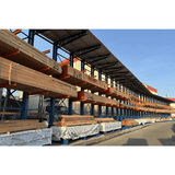 Outdoor Cantilever Rack with Roof Supports