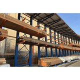 Outdoor Cantilever Rack with Roof Supports