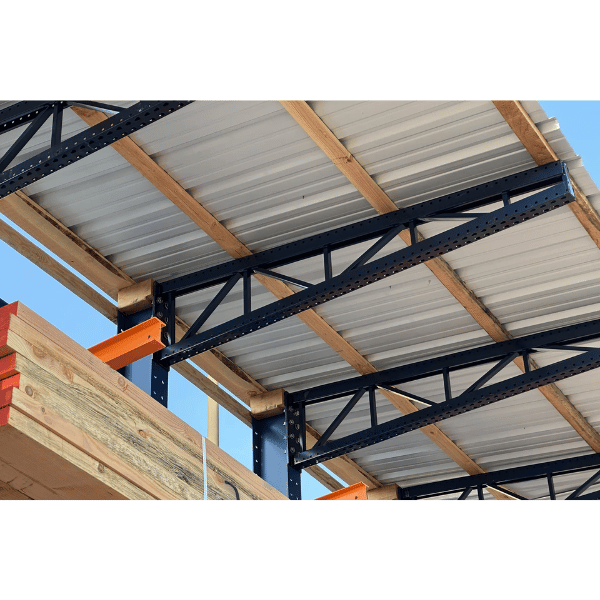 Outdoor Cantilever Rack with Roof Supports