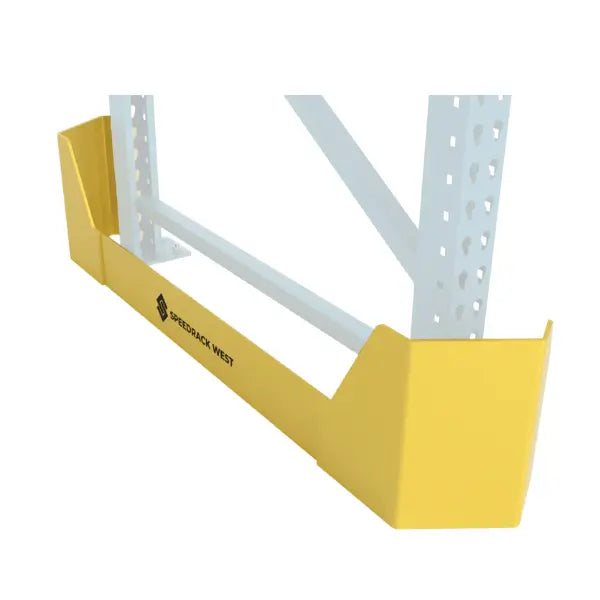 Pallet rack guard protection from forklifts industrial warehouse safety barrier system for rack impact prevention
