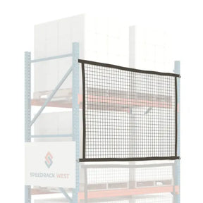 Pallet rack safety netting modular industrial warehouse fall protection system for pallet rack load containment and safety barriers
