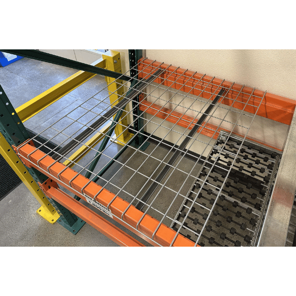 46" Width Flanged Pallet Rack Wire Decking for 8ft & 12ft Beams