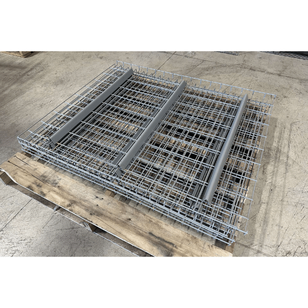 46" Width Flanged Pallet Rack Wire Decking for 8ft & 12ft Beams