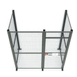 Rapid wire mesh partition cage multiple sizes top view showing modular industrial storage enclosure system
