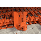 Reel Rack Axle Brackets for Pallet Rack Systems