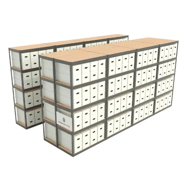 Industrial Shelving Kit – 4'W x 2'D x 8'H with 5 Shelves