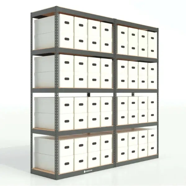 Industrial Shelving Kit – 4'W x 2'D x 8'H with 5 Shelves
