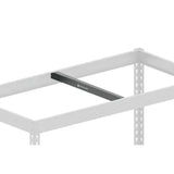 Tie support side view industrial shelving support component for warehouse storage systems
