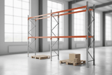 Pallet Racking Three Bay Package in modern warehouse setting